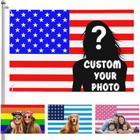 Bandera Personalizada de 3x5 pies, Poliéster Rosa, Imprime Fotos, Logotipos y Texto, Impresión Digital de Alta Definición, Resistente para Exteriores