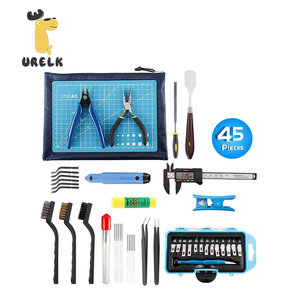 45PCS 3D máy in công cụ <span class=keywords><strong>Kit</strong></span> với deburring công cụ <span class=keywords><strong>machinist</strong></span> công cụ cho nhựa 3D in ấn bao gồm kim tập tin cắt mat - Product Image 1