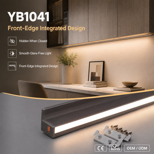 Profilo Maniglia con Illuminazione <span class=keywords><strong>LED</strong></span> Integrata <span class=keywords><strong>per</strong></span> Mobili, Garanzia 3 Anni, <span class=keywords><strong>per</strong></span> Top Cucina, Design Minimalista YB1041-22 - Product Image 1