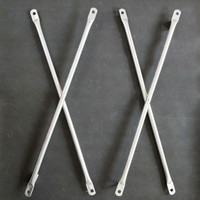 Système de cadre mobile d'échafaudage galvanisé Q235 avec barre transversale, barre de liaison diagonale et cadre de porte d'échelle, durable et thermolaqué, moderne