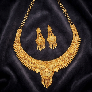 Collares de formación chapados en oro, temporada de bodas, joyería tradicional, regalo para mujer, cobre y latón, chapado en oro laminado - Product Image 1