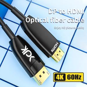 Nuevo 15M 20M 30M 50m 100M AOC activo óptico DP macho a 4K HDMI macho <span class=keywords><strong>DisplayPort</strong></span> a HDMI Cable - Product Image 2