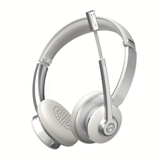 Top Sale High Quality Call Center Headset ENC AI Noise Canceling Wireless Headset for Online Meeting