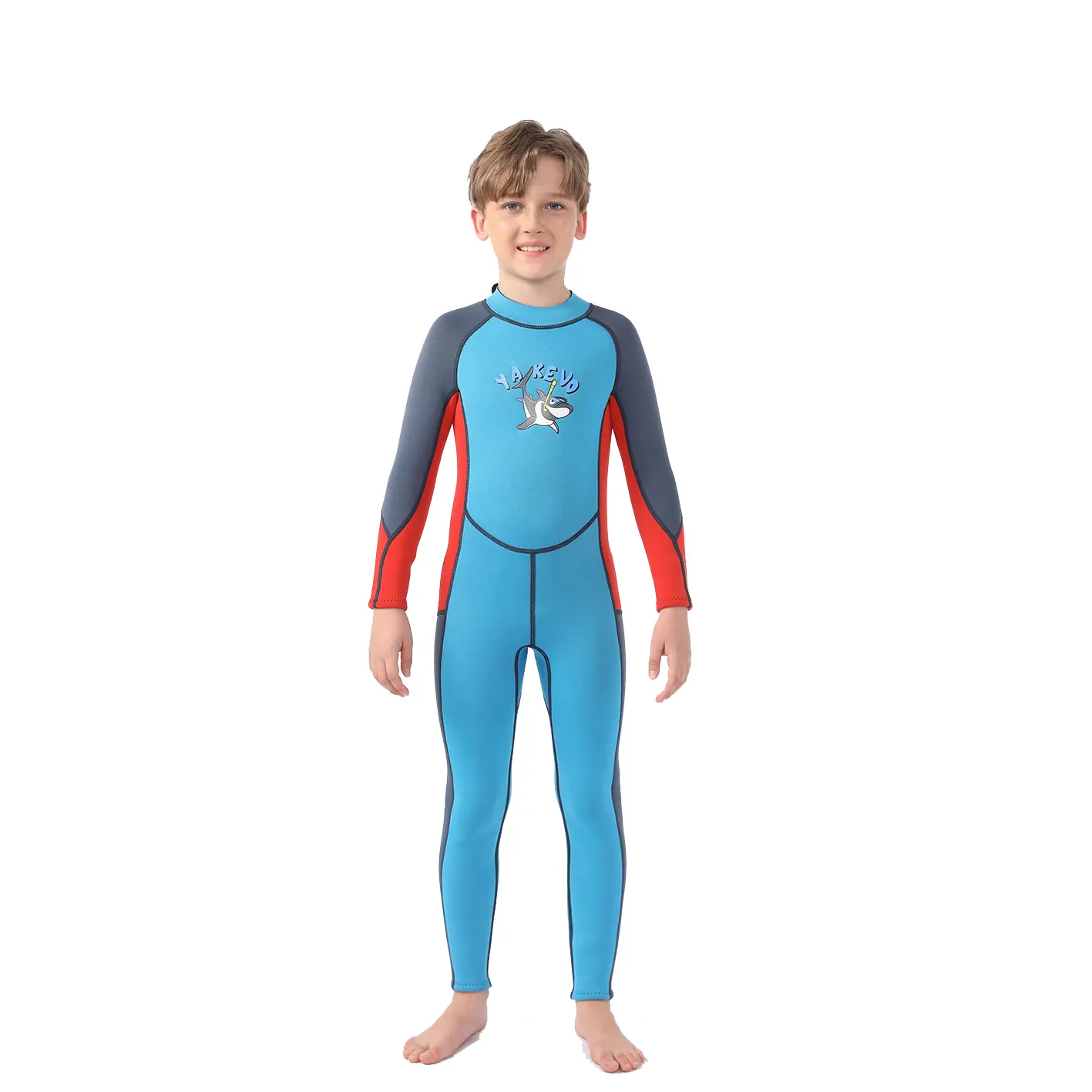 Muta da 2.5mm in Neoprene con maniche lunghe per bambini con tute da surf e da sub