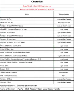 オリジナルのWin10Proリテールキー1keys5pc100% オンラインアクティベートWin10Proキー1keys5user win10pro5pc