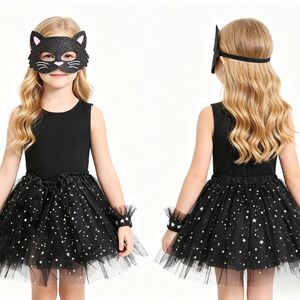 Ensemble de déguisement pour filles MS Black Cat, parfait pour une fête sur le thème des animaux ou des chatons - Product Image 6