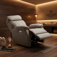 Fauteuil de pédicure électrique inclinable avec massage, canapé monoplace en cuir PU, mobilier de salon de beauté pour spa