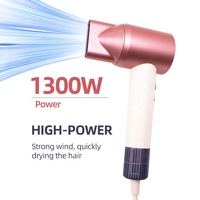 RUCHA Sèche-cheveux professionnel d’aromathérapie haute vitesse, moteur BLDC 110 000 tr/min, mini-sèche-cheveux à ions négatifs