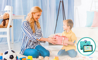 Tablet Android de 7 Pulgadas para Niños, Pantalla HD, MTK Quad Core, Entretenimiento, Aprendizaje, WiFi, Internet, RoHS, Venta al Por Mayor