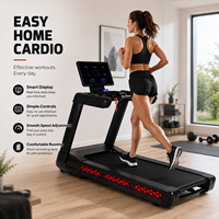Tapis roulant commercial K-FIT GSTA-5810, moteur AC 7KW, inclinaison automatique à 25 niveaux, 22KM/H, plateau large de 580mm, salle de sport à domicile
