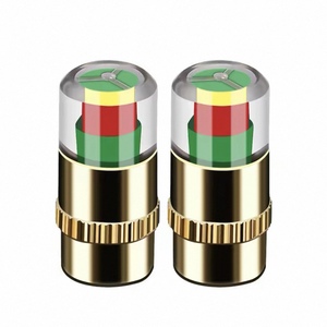 Capuchons de valve de pneu Air Alert 4 pièces/lot, indicateur de pression 2,4 bars, antivol, jauge d'air à 3 couleurs avec alerte visuelle - Product Image 5