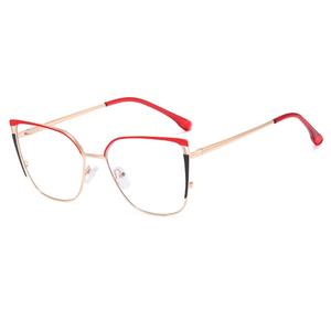 Gafas ópticas de marca para mujer, anteojos de marca de Metal, Anti <span class=keywords><strong>Blu</strong></span>-<span class=keywords><strong>ray</strong></span>, montura de acetato de imitación, montura de Color, <span class=keywords><strong>2022</strong></span> - Product Image 5