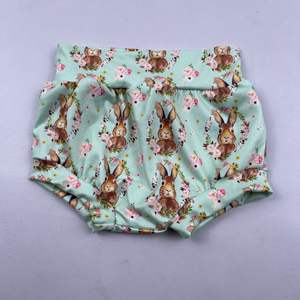 QL2021 Ropa Infantil Barata al por Mayor, Pantalones Cortos para Bebés con Estampado de Puntos Verdes, Cubrepañales para Niñas Pequeñas con Lazo, Pantalones Cortos para Niños - Product Image 2
