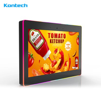 10.1 inç kapasitif dokunmatik Panel Android RK3288 10 ''renkli ışık POE duvar montaj Tablet PC ile ekran