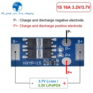 BMS 1S 12A 16A 24A 3.7V LiFePO4 pin lithium ban bảo vệ 18650 4.2V Sạc điện áp/ngắn mạch/phòng chống quá tải - Product Image 5