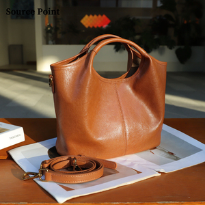 Custom <strong>Leather</strong> <strong>Bag</strong> Manufacturers <strong>Soft</strong> Vegetable Tanned <strong>Leather</strong> Hand Pocket Zipper Bucket Handbags - Product Image 1