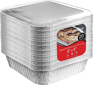 Contenedor de aluminio personalizado para maíz en la hoja, apto para microondas, para derretir <span class=keywords><strong>mantequilla</strong></span>, bandejas para barbacoa, <span class=keywords><strong>con</strong></span> tapa de aluminio ecológica - Product Image 3