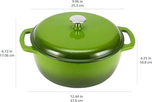 Casserole <span class=keywords><strong>en</strong></span> <span class=keywords><strong>fonte</strong></span> émaillée For Basics avec couvercle, 4 litres, verte - Product Image 4