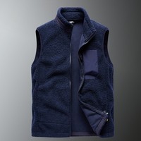 Logo personnalisé veste utilitaire surdimensionnée extérieur polaire hommes sans manches vêtements d'hiver gilet polaire