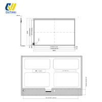 CoTiWei Écran LCD TFT 10,1 pouces avec rétroéclairage LED, laminage complet, sans collage par air, résolution 1280x800, luminosité 300 cd/m², EDP-30