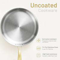 Marmite de luxe en céramique et aluminium pressés par induction blanche non sitick batterie de cuisine