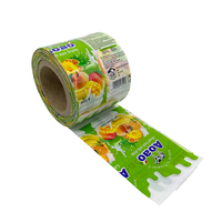 Film rétractable en plastique souple de qualité alimentaire personnalisé pour l'emballage des bouteilles de sucre, de gelée, de jus, de thé et des étiquettes de sucettes