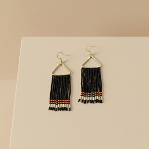 Boucles d'oreilles pendantes multicolores en perles de riz et verre, style bohème géométrique, plaquées or, pour femme, idéales pour les fêtes et mariages – Meilleures ventes - Product Image 6