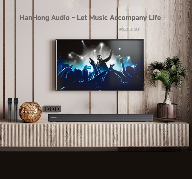 960mm Slim KTV Soundbar System Integrated 8 Speakers High Power Bass Home Cinema Audio Bar Support USB Playback