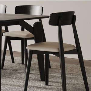 Modern Minimalist Solid Wood Upholstered <b>Dining</b> <b>Chair</b> For <b>Dining</b> Room Adult Use - Product Image 4