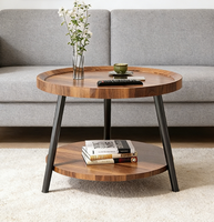 Table d'appoint en fer pour salon, étagère de rangement, type sur pied, design moderne multifonctionnel, portable