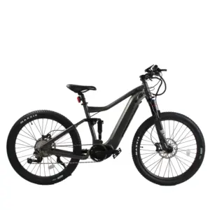 Full Suspension 9 velocità E bici bicicletta elettrica bici da strada ibrida elettrica per adulti City Mountain Bike