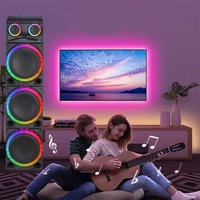 Nuevo altavoz multifunción de 3*10 pulgadas para DJ Party Karaoke con iluminación LED RGB y comunicación auxiliar