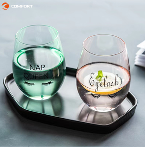 Verres <span class=keywords><strong>à</strong></span> vin en plastique PS personnalisés de luxe Verres <span class=keywords><strong>à</strong></span> vin ronds <span class=keywords><strong>à</strong></span> bas prix <span class=keywords><strong>Bec</strong></span> verseur de bouteille de vin en plastique Impression de logo personnalisé - Product Image 5