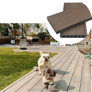 Durable Outdoor Wood <b>Plastic</b> Compesite Flooring Deck Patio Waterproof Exterior WPC Decking Board - Product Image 5