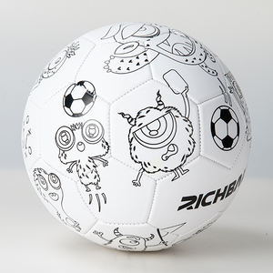 <span class=keywords><strong>Ballon</strong></span> <span class=keywords><strong>de</strong></span> football <span class=keywords><strong>de</strong></span> taille 2 5, personnalisable avec un logo, dessin <span class=keywords><strong>de</strong></span> peinture DIY, dessin animé blanc, jouet - Product Image 4