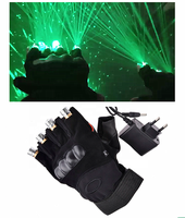 Sarung Tangan Laser LED Pijar untuk Disko Klub Malam, Lampu Putar Merah Biru untuk Pertunjukan Pesta, Lampu LED Par DJ DMX TOP 4 Kepala, Laris Terjual