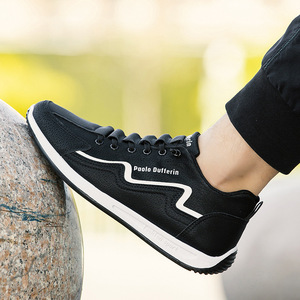 Chaussures de sport décontractées tendance pour hommes avec doublure en mesh, fermeture à lacets polyvalente pour toutes les saisons - Product Image 2