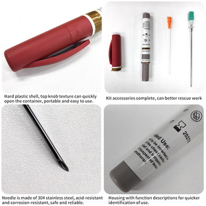 Kit Portable de décompression d'<span class=keywords><strong>aiguilles</strong></span> de cathéter de Pneumothorax d'urgence de survie sur le terrain - Product Image 4