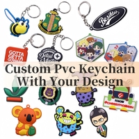 Vente en gros de porte-clés en plastique avec logo personnalisé 3D/2D porte-clés en PVC souple porte-clés en caoutchouc PVC personnalisé anneau porte-clés en silicone avec lettre