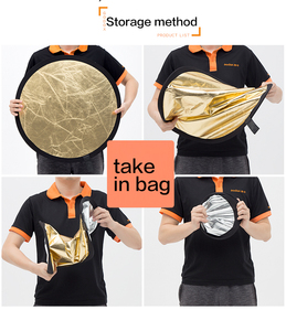 Réflecteur ovale portable Godox 5 en 1 150*200cm, 5 couleurs, pliable, studio photo, éclairage de caméra, diffuseur de lumière, réflecteur - Product Image 3