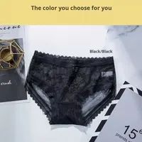 Nouvelle lingerie sexy pour femmes en dentelle 2025, culottes sans couture respirantes, lingerie ajourée pour femmes, culottes transparentes