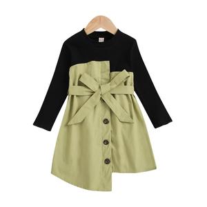 RTS Hot Sale Spring Children's Wear American Style Girls Cotton Dress Sets Belt Children's Skirt Princess Skirt for Kids <b>Clothes</b> - Product Image 6