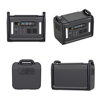 Station d'alimentation portable 2400W pour l'extérieur avec générateur solaire, alimentation de secours domestique, batterie lithium 220V