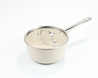 Batterie de cuisine en aluminium antiadhésive Pot à lait avec poignée en acier inoxydable pour la cuisine