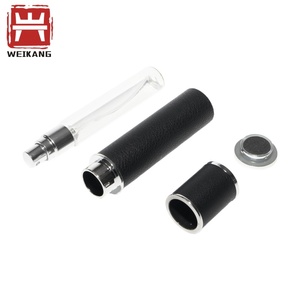 Lüks Cam Parfüm Şişesi Deri Kaplı Yeniden Doldurulabilir Parfüm Atomizeri Taşınabilir Seyahat Sprey Şişesi - Product Image 4