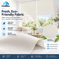 Stores enrouleurs sur mesure en tissu épais, beige, filtrant la lumière du jour, avec télécommande, pour le traitement des fenêtres de salon moderne, intérieur