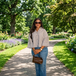 <span class=keywords><strong>Camicia</strong></span> Estiva 2026 Nuova Casual da <span class=keywords><strong>Donna</strong></span> in Lino Eco-Friendly <span class=keywords><strong>a</strong></span> <span class=keywords><strong>Righe</strong></span> Multicolore <span class=keywords><strong>a</strong></span> Maniche Lunghe Effetto Snellente - Product Image 1