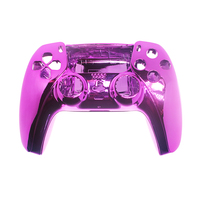 Coque de remplacement du contrôleur pour les couleurs plaquées PS5, y compris la bande décorative, diverses couleurs chromées