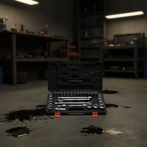 Jeu de douilles métriques et impériales ProMech 33 pièces, 1/2 pouce, en acier CR-V, kit d'outils de réparation automobile avec clé à cliquet et rallonge - Product Image 2