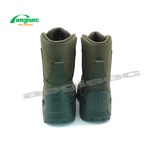 Bottes de sécurité AEGISEC en cuir nubuck véritable, résistantes aux perforations, membrane imperméable, bottes de sécurité du désert - Product Image 3